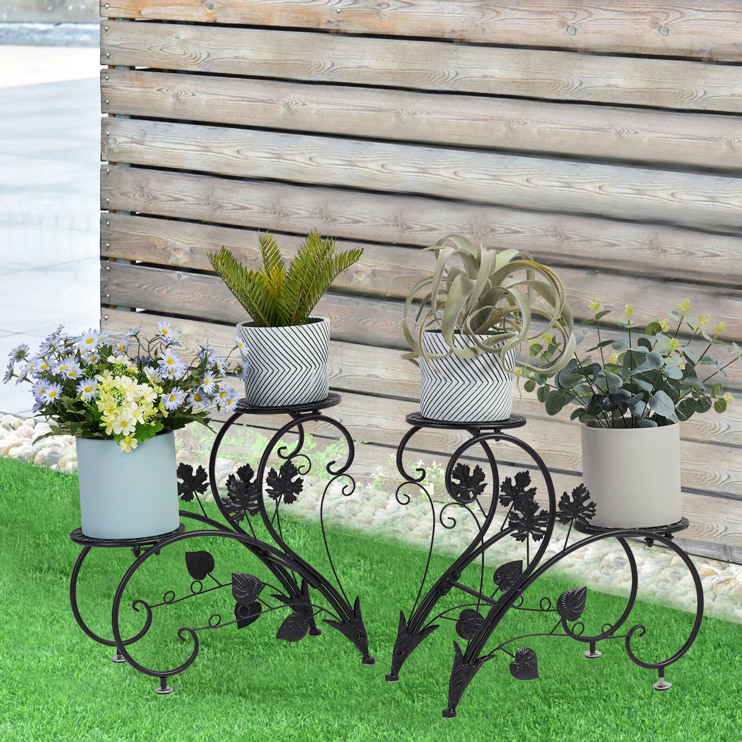 2tier-metal-plant-pot-stand-heavy-duty-iron-4potted-flower-planter-display-shelf