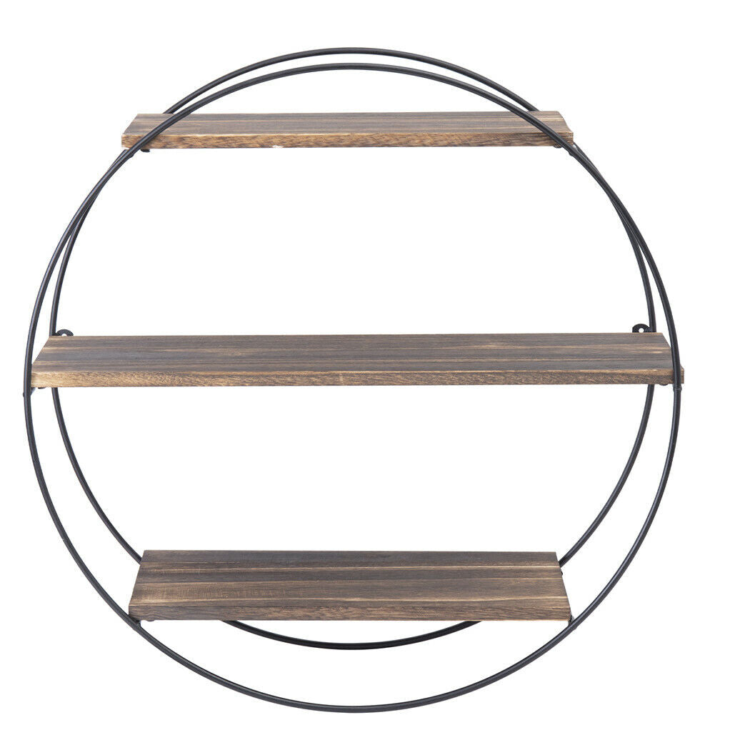Shop Large Round Wall Shelf – Industrial Style AU