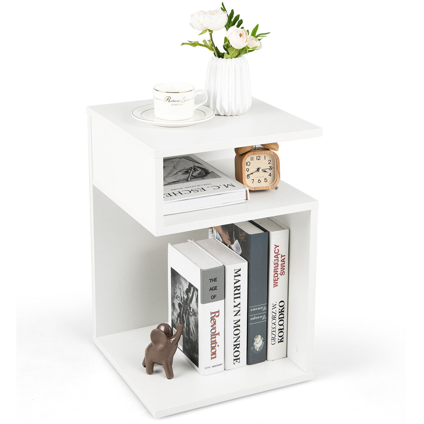 Buy S-Shaped Side Table with Storage in Australia