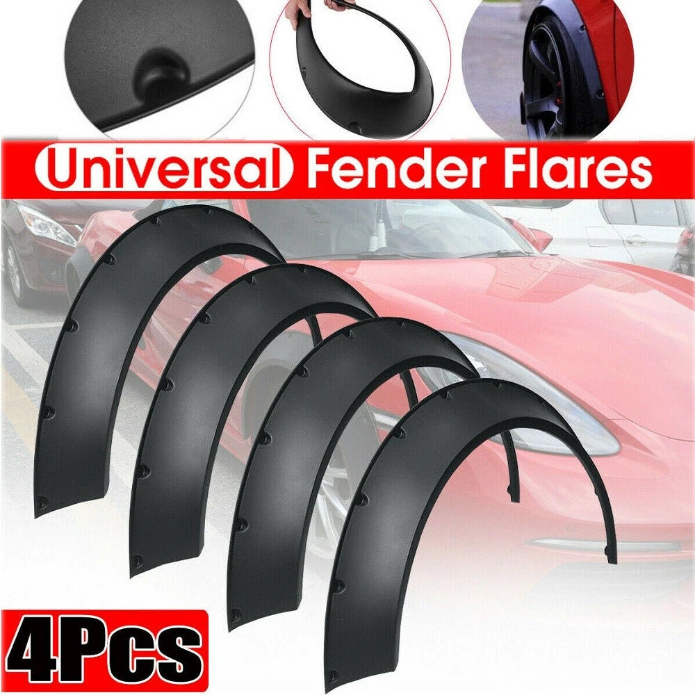 4x-universal-flexible-car-fender-flares-extra-wide-body-wheel-arches-gloss-black