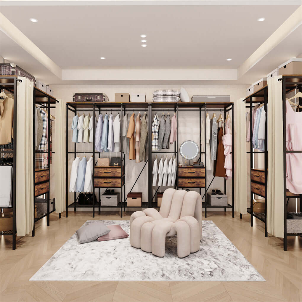 XXL Industrial Coat Rack with Drawers – Buy Online in Australia