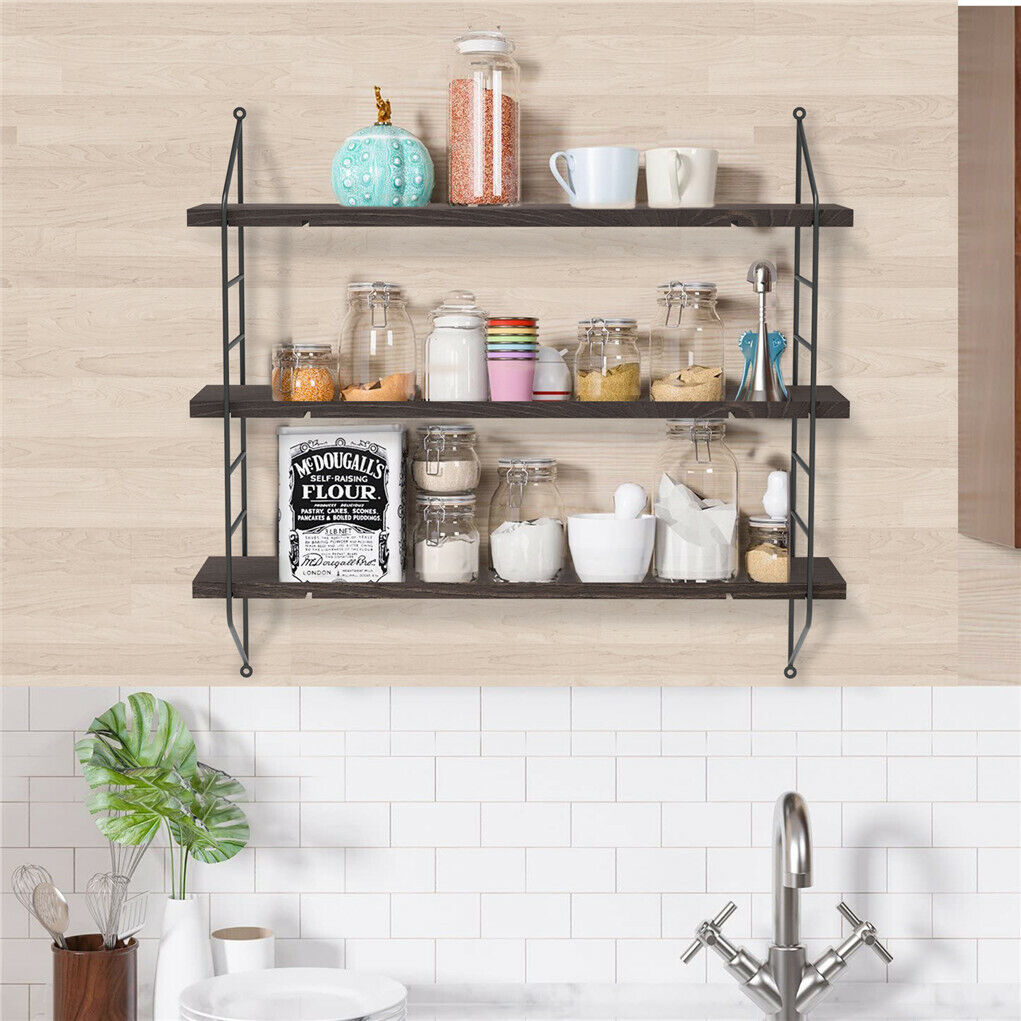 Buy Rustic 3-Tier Floating Wall Shelves – Shop AU