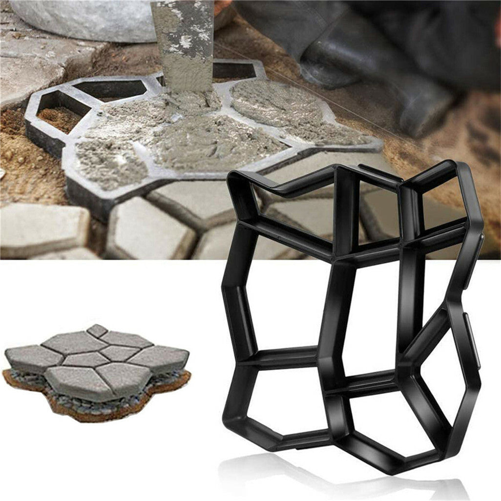 P&P DIY Path Maker Concrete Mould Paver Patio Garden Brick Slab Pavement Cement Mold