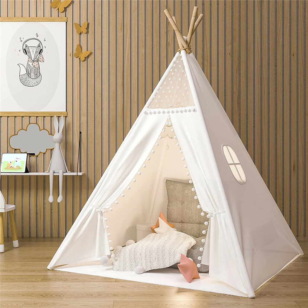 foldable-teepee-tent-mat-boho-tent-childrens-wigwam-play-tent-for-kids