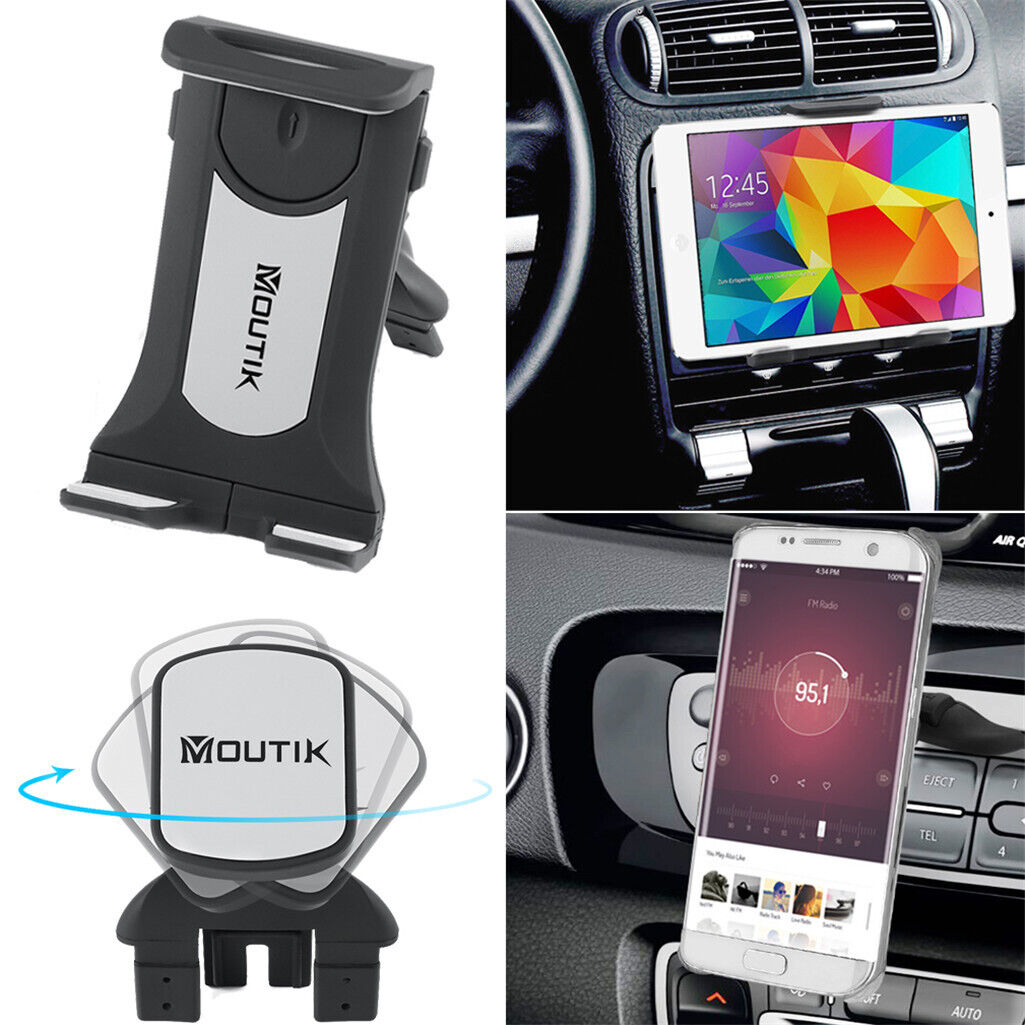 P&P Hands-Free CD Slot Car Mount 2IN1 Phone Tablet Holder with 3.5-10.5in All iPhone