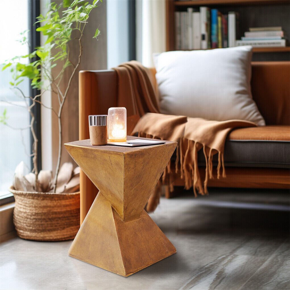 P&P Nordic Indoor Outdoor Sofa Side Table Pedestal Concrete Accent Table LaptopStand
