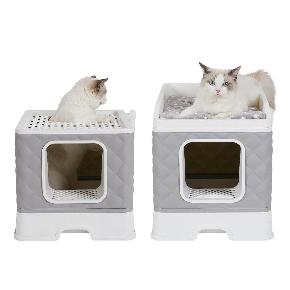 Buy Large Enclosed Hooded Cat Litter Box with Top Lid AU