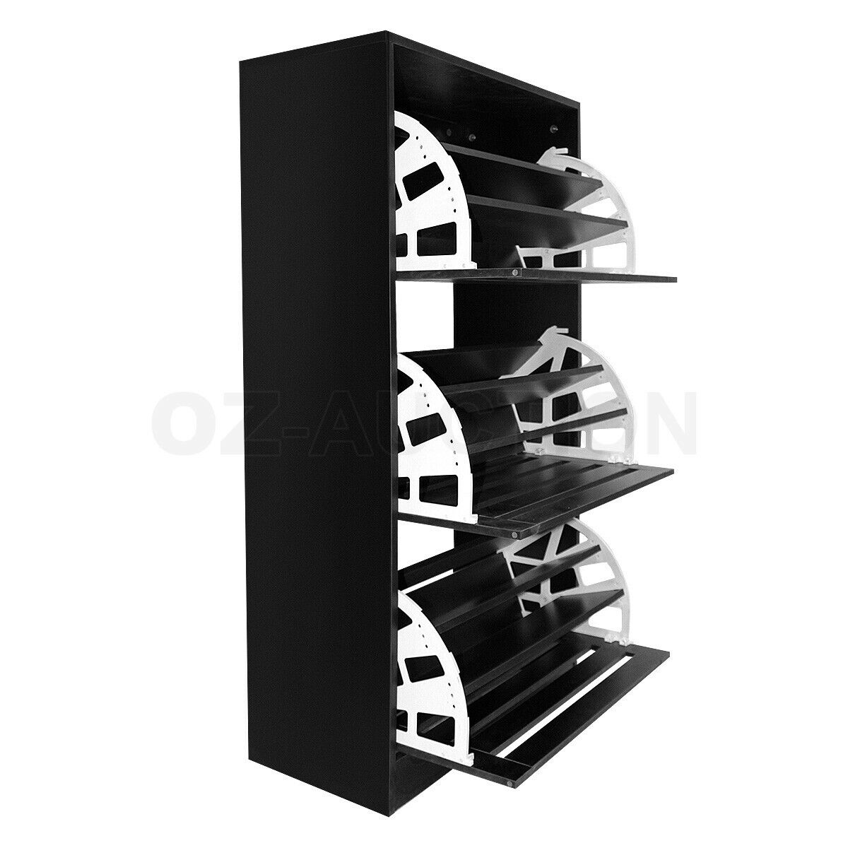 shoes-storage-rack-organiser-wooden-shelf-3-doors-45-pairs-black