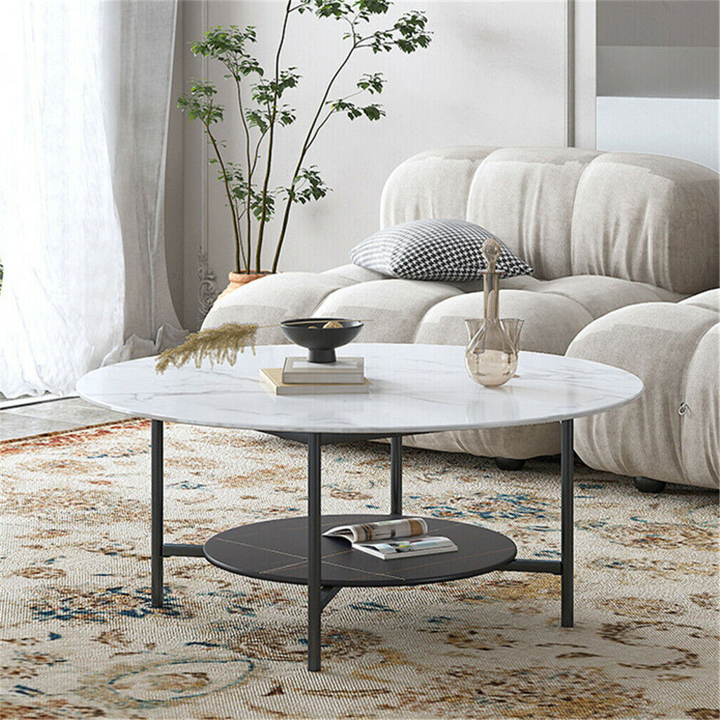 Buy 2-Tier Marble Coffee Table Online in Australia