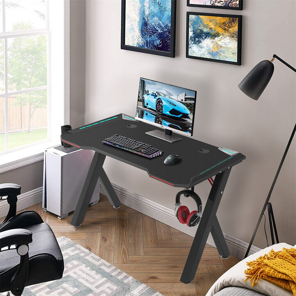 Shop P&P 1.2M RGB Gamer Desk with Cup Holder now in Australia