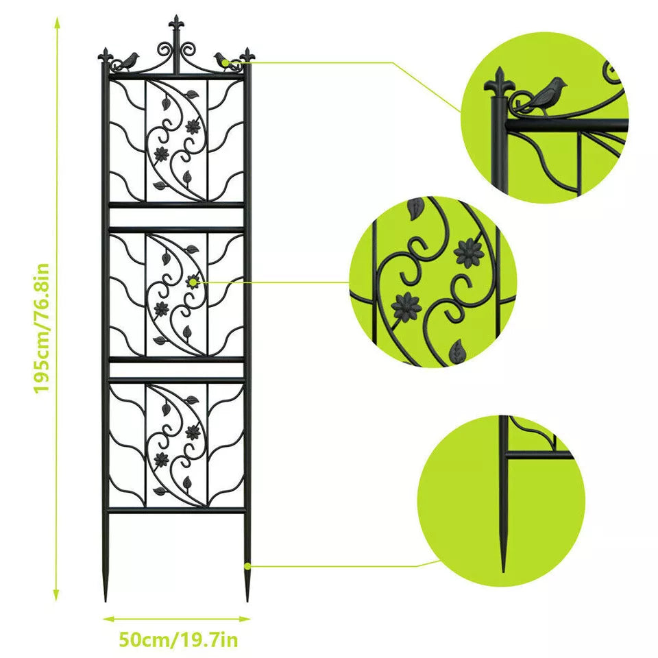 Buy Online Thick Metal Garden Trellis Set - Perfect for Gardens in Australia
