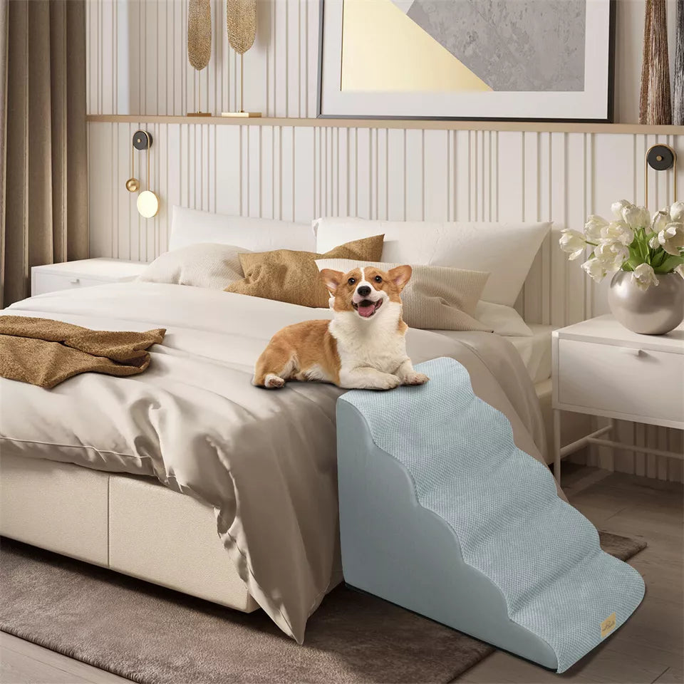 Shop Curved Dog Ramp Stairs for Dogs in Australia - Perfect for Training & Beds