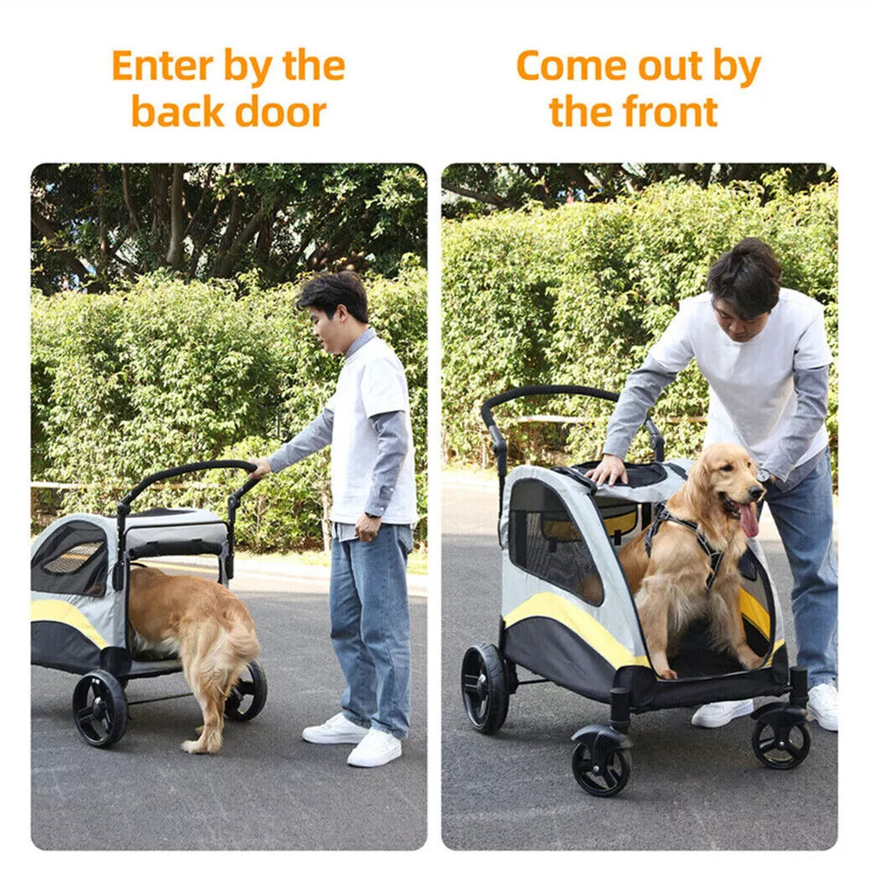 Foldable large pet stroller – Buy online in Australia