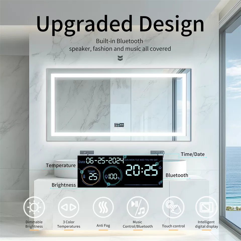 Buy online Bluetooth speaker LED bathroom mirror Australia