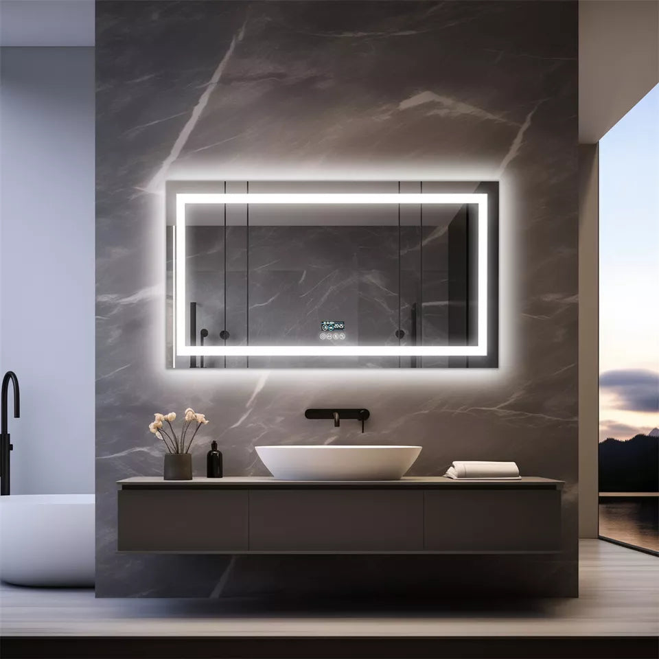 Bluetooth speaker LED mirror with dual lights Australia