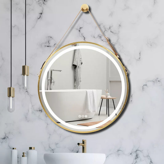 Shop round dimmable bathroom mirror Australia