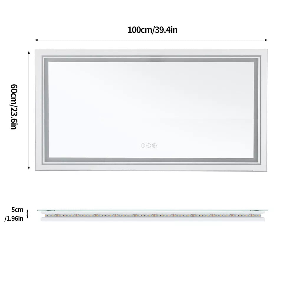 LED bathroom mirror with adjustable lighting and anti-fog Australia