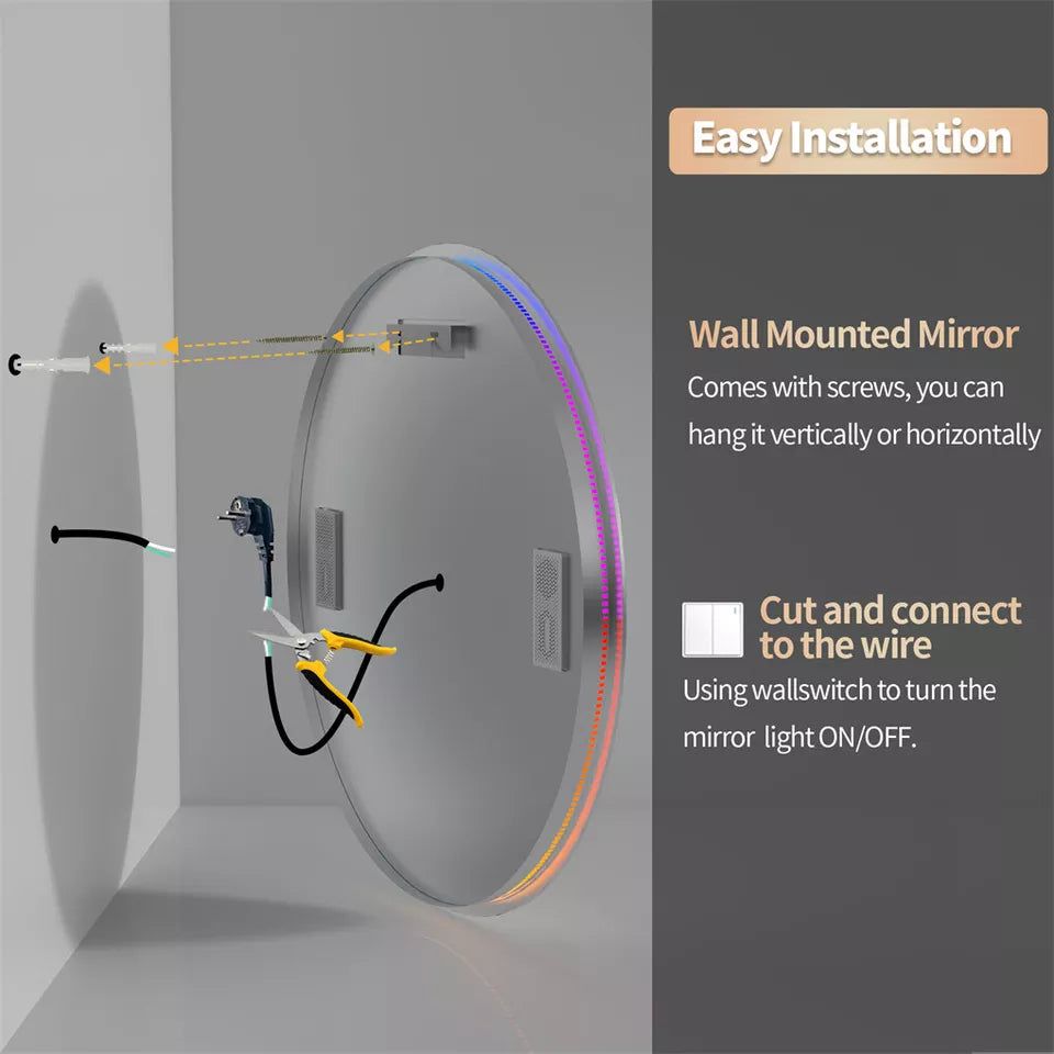 LED mirror with music function Australia