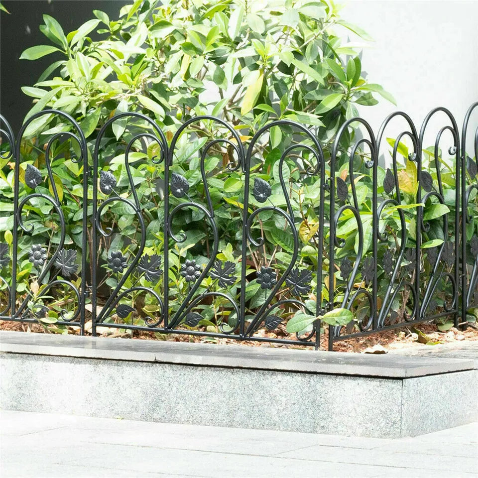 Shop Durable Black Metal Garden Fence - Australia Deals
