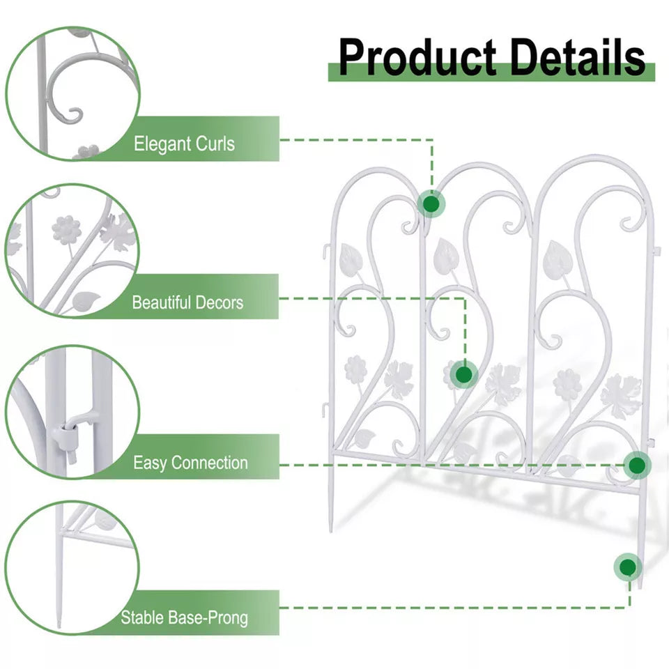 Buy Black Metal Garden Fence Online - Great Deals Australia