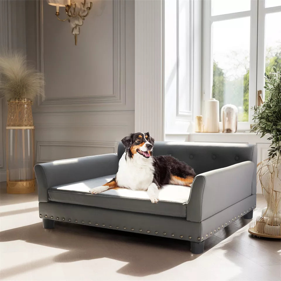 Microfiber leather dog bed Australia