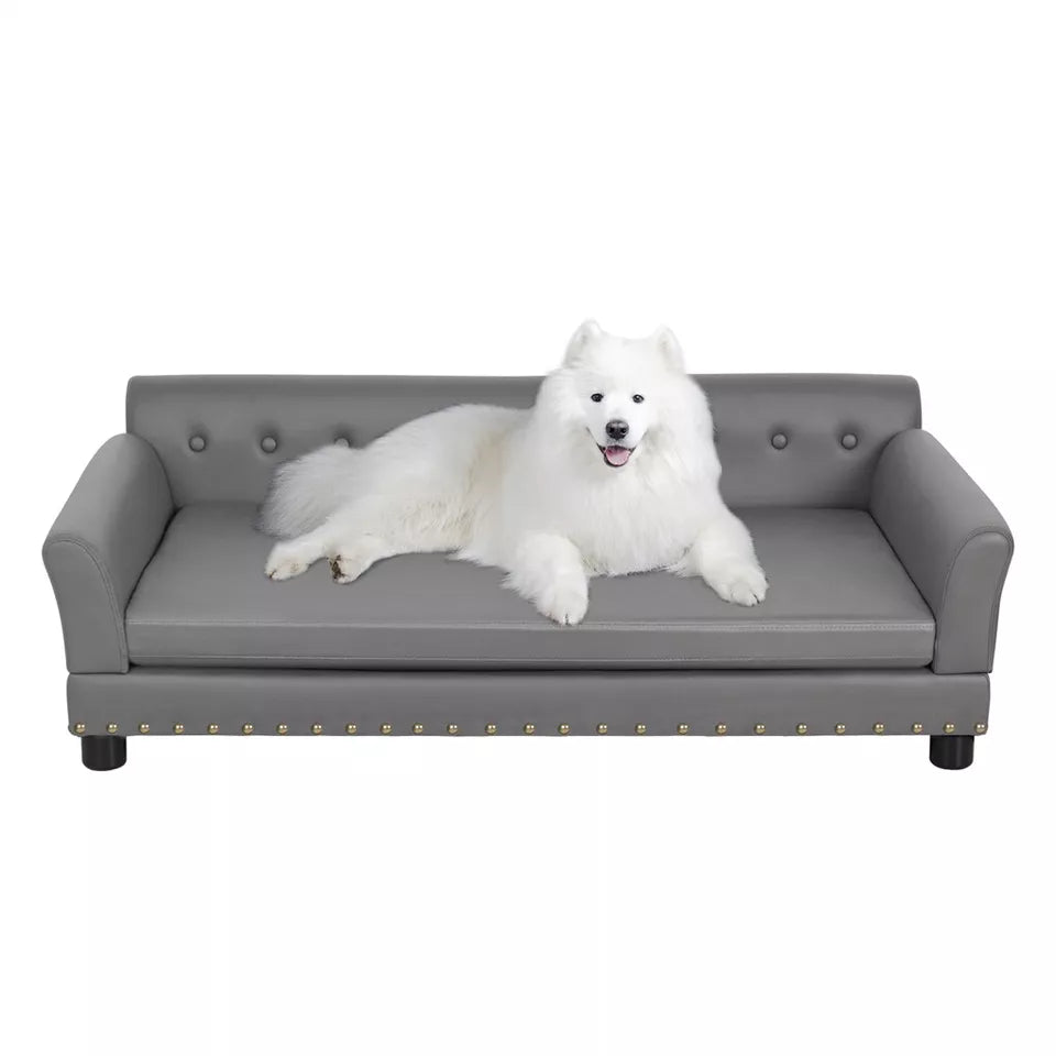 Large grey dog sofa bed Australia