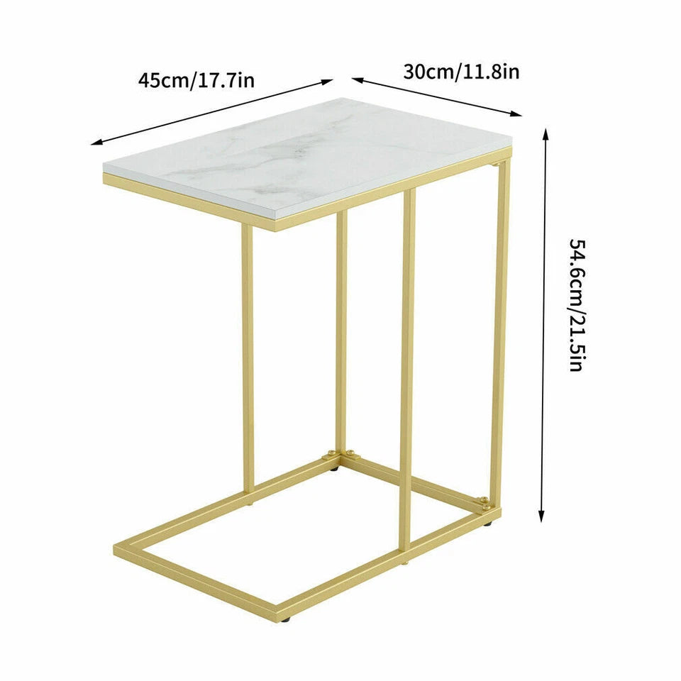 Heavy Duty C Shaped Bed Side Table