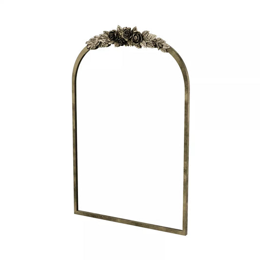 Elegant Baroque Brass Arched Mirror Australia