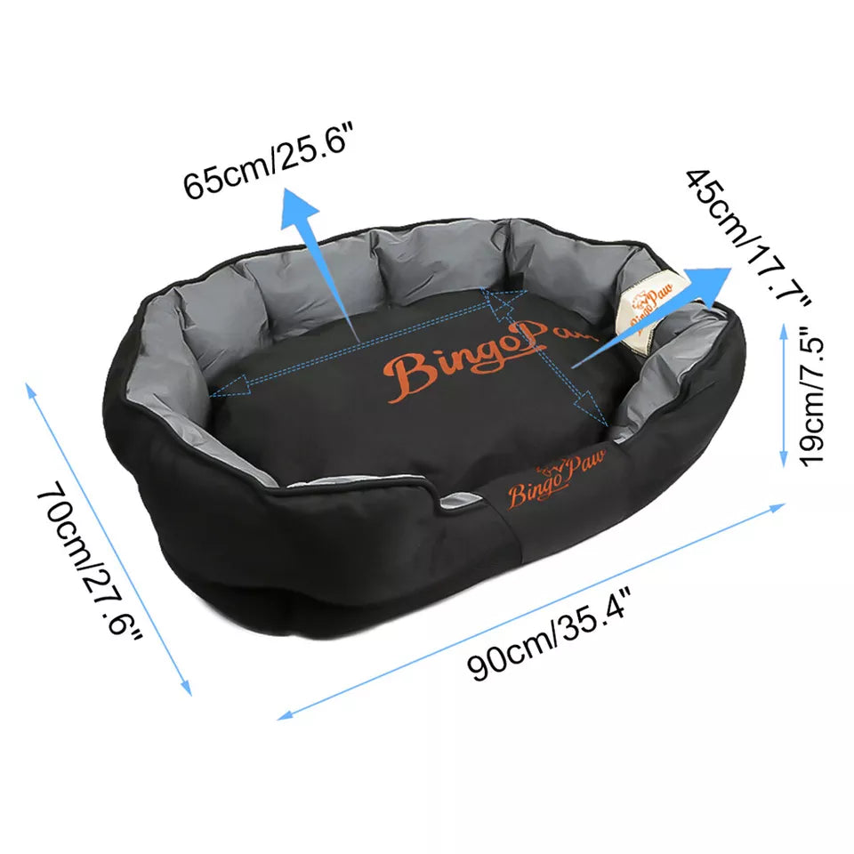 Thick Dog Bed with Water-Resistant Cover AU