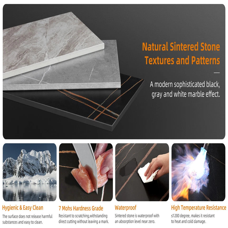 Double Layer Circle Marble Tables for Living Room or Sofa Side