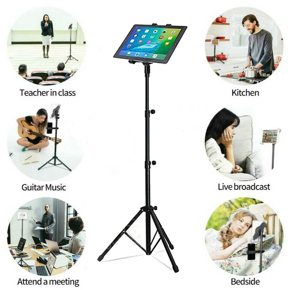 reinforced-tablet-floor-tripod-stand-height-adjustable-ipad-phone-mount-holder