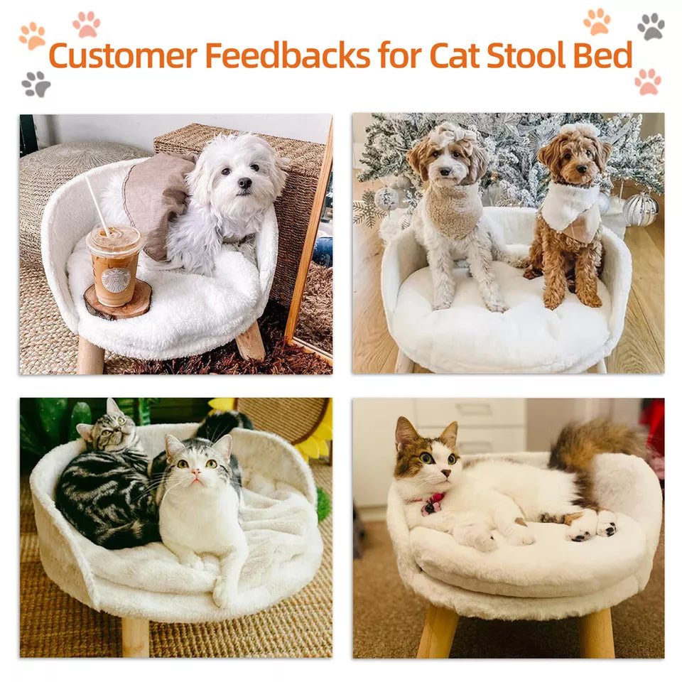 Designer Pet Bed with Wooden Legs Australia