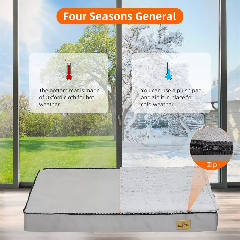 Washable Pet Bed with Non-Slip Mat Australia