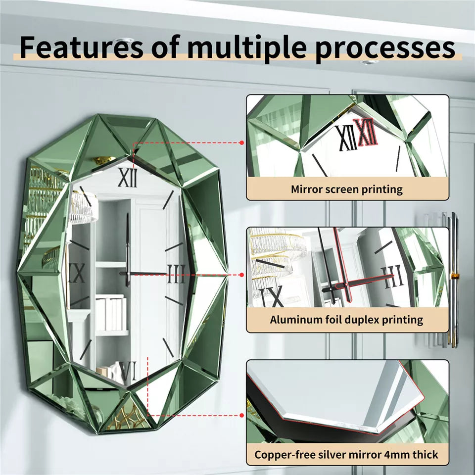 Diamond-Shaped Wall Clock Australia