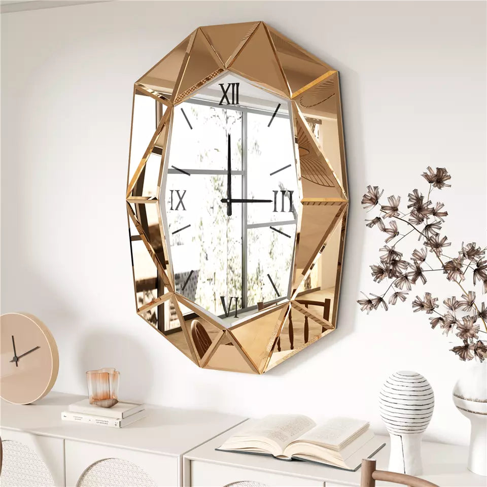 Modern Geometric Wall Clock AU