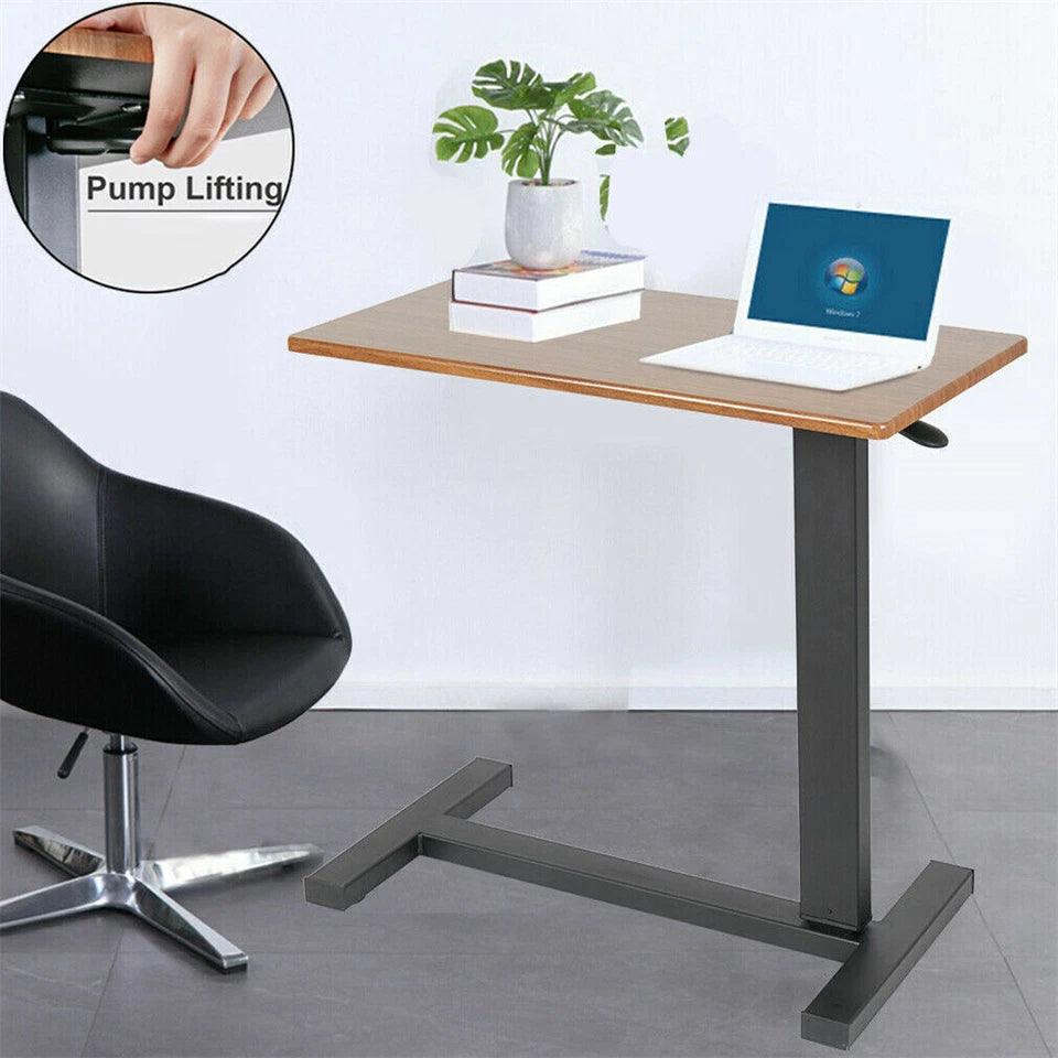 Heavy-Duty Rolling Cart Overbed Bedside Table – Laptop Desk & Medical Home Bed Tray