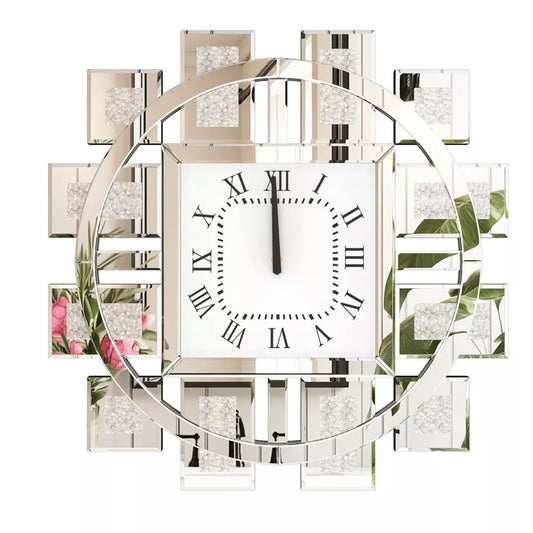 Elegant Crushed Diamond Clock AU
