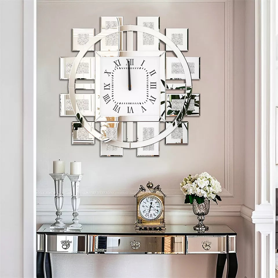 Diamond Accent Wall Clock AU