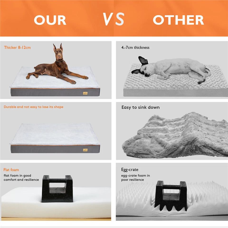 Waterproof XL Orthopedic Pet Bed for Large Dogs