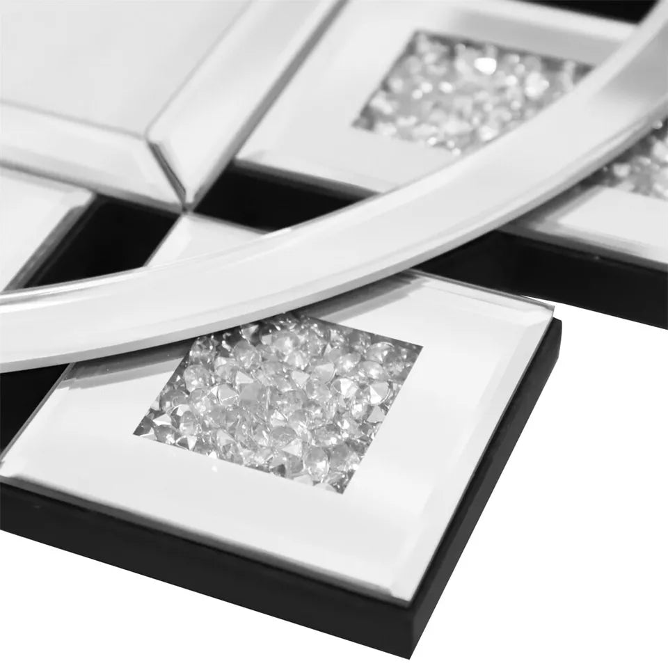 Stylish Crushed Diamond Wall Clock AU