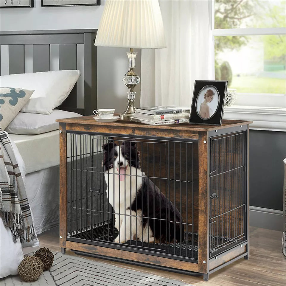 Get the Best Wooden Pet Crate & Dog Cage End Table - Shop Online in Australia