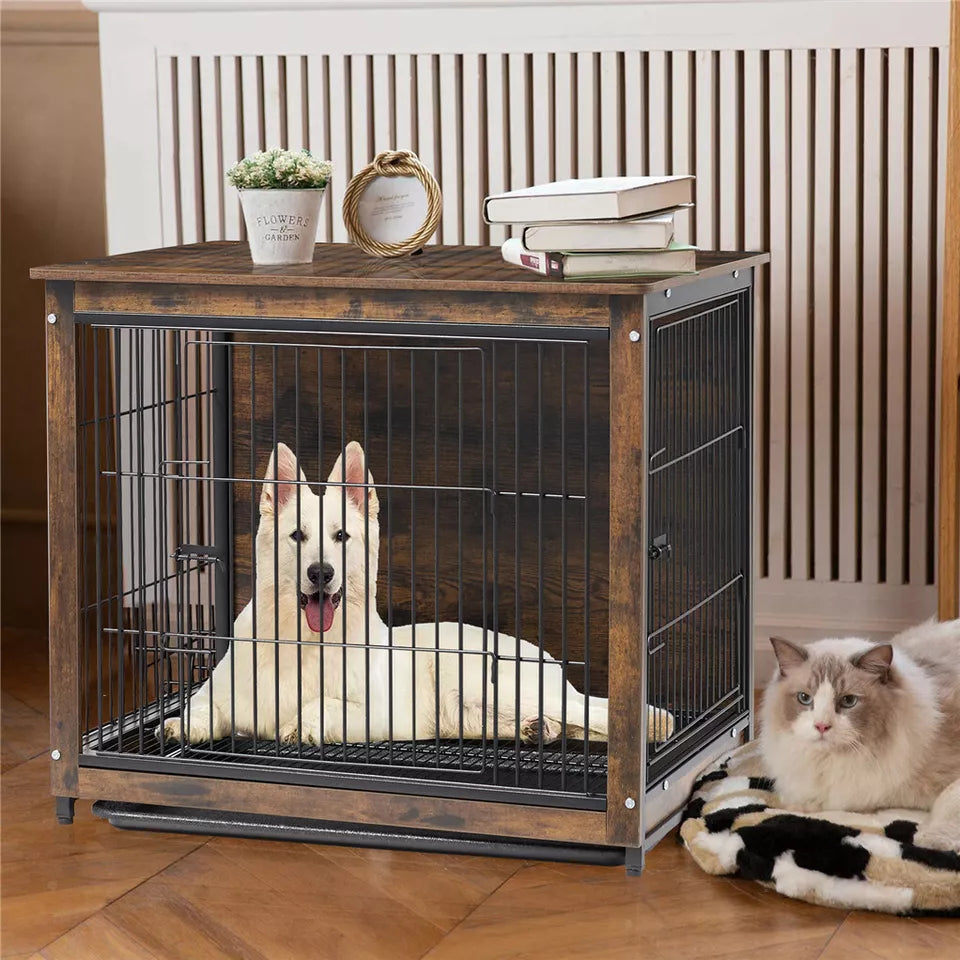 Shop Wooden Pet Crate & Dog Cage End Table Online – Available in Australia
