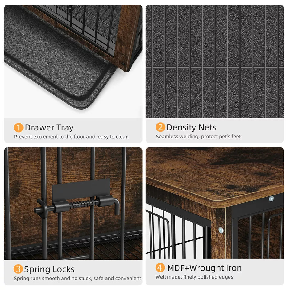 Wooden Pet Crate & Dog Cage End Table for Sale in Australia - Shop Now