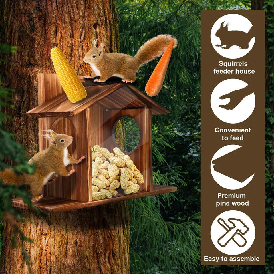Buy Wooden Squirrel Feeder Online in Australia