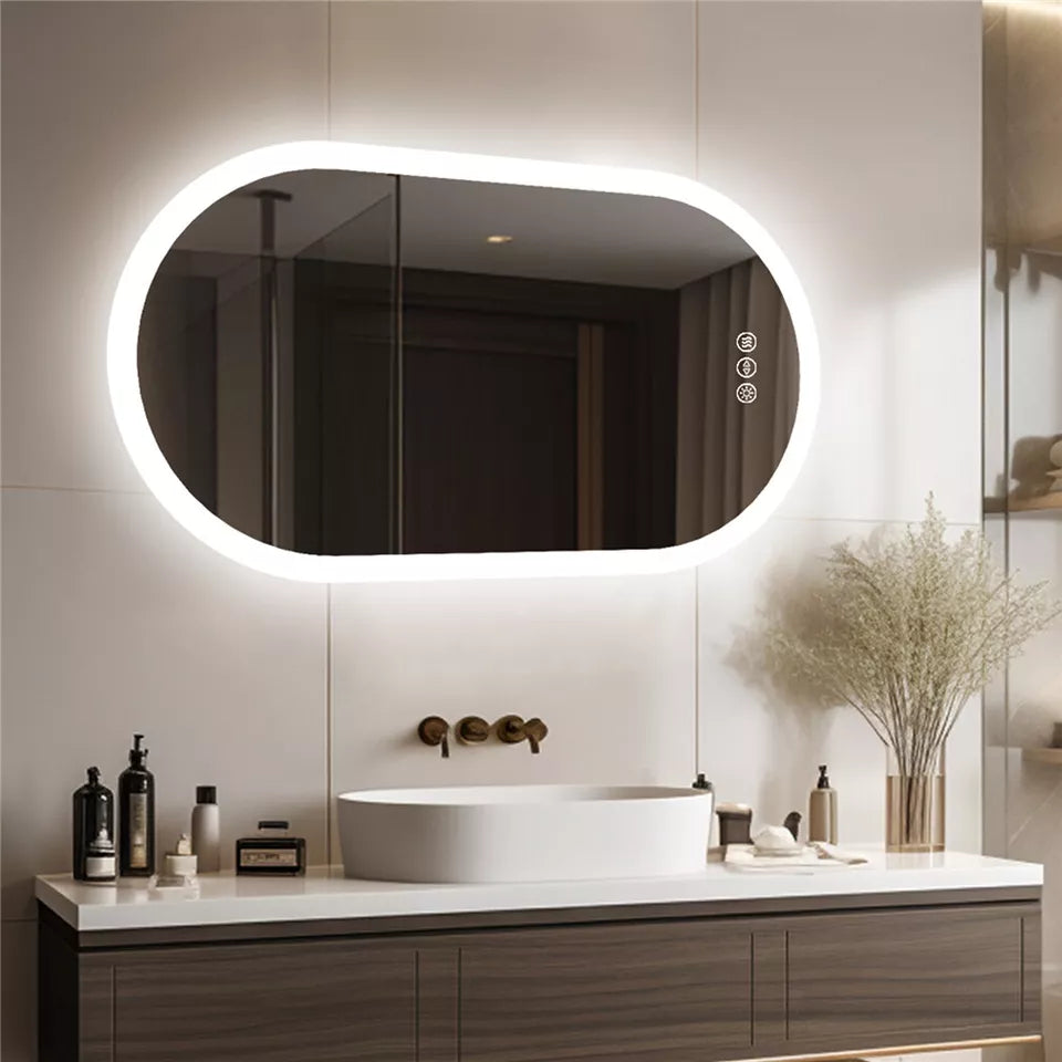 Oval LED Bathroom Mirror Shop Australia