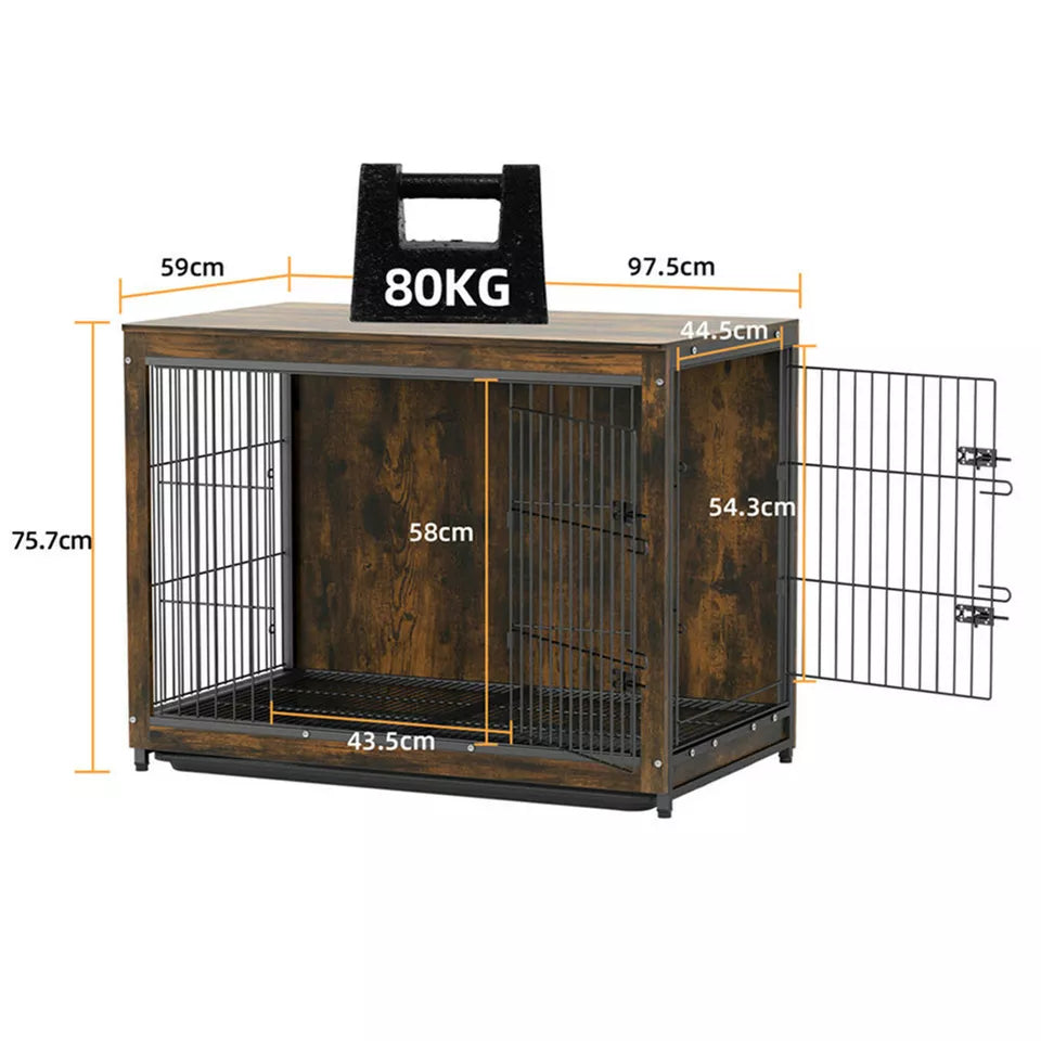Buy Online: Wooden Dog Cage End Table for Pets in Australia