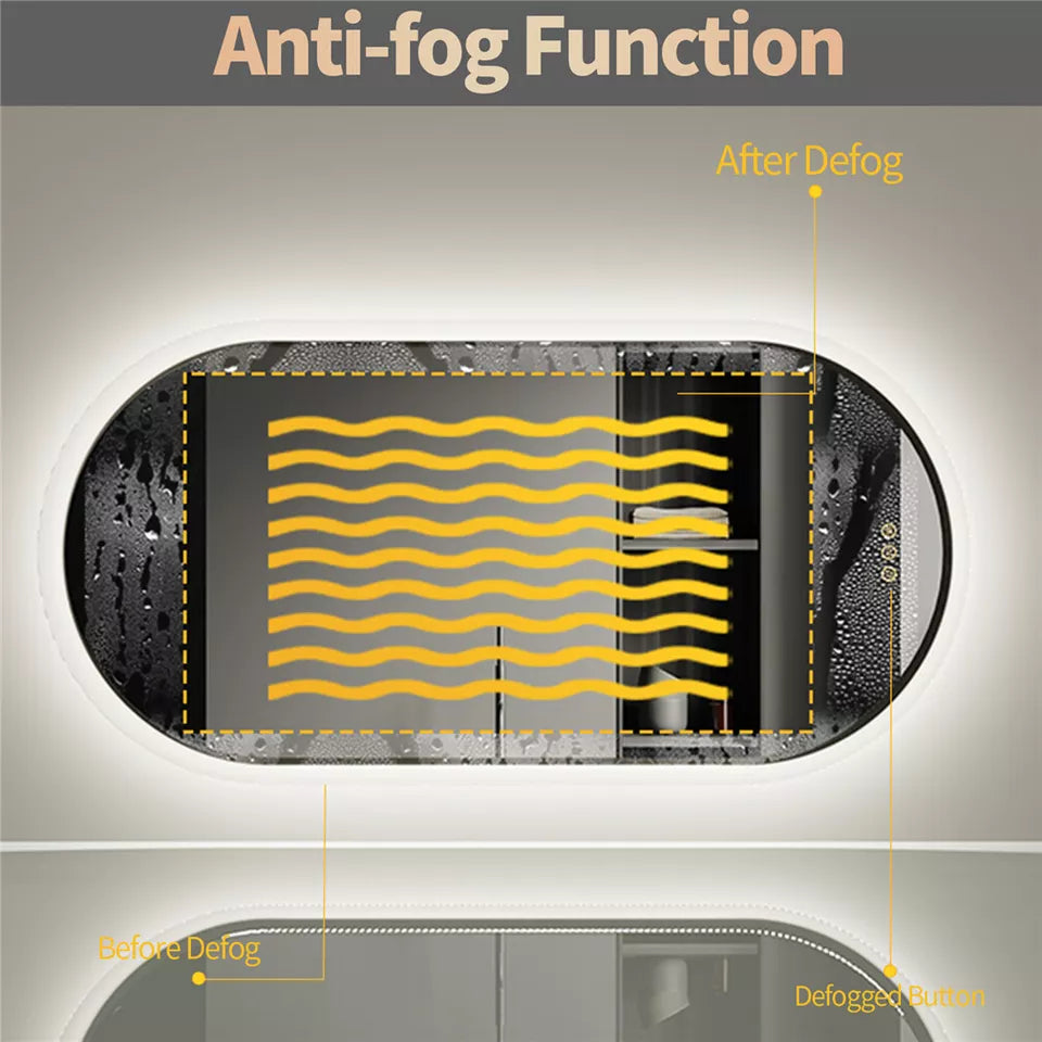 Anti-Fog LED Bathroom Mirror Australia