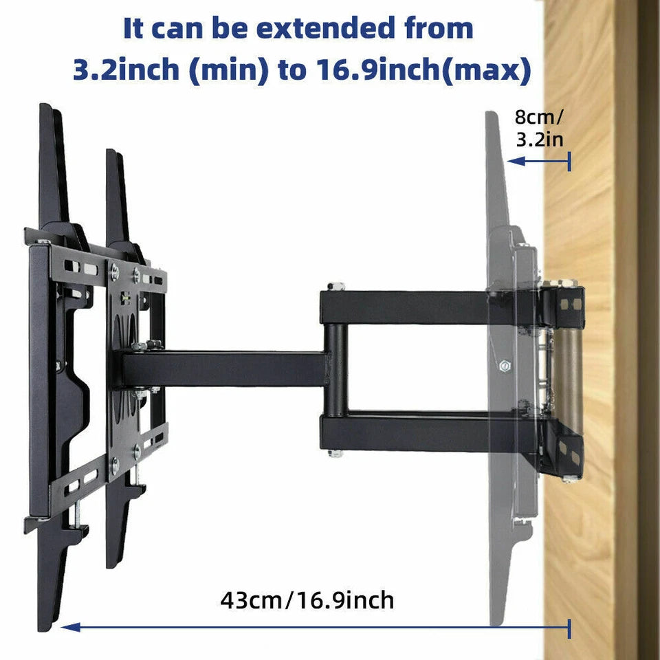 tilt-swivel-dual-arms-tv-mount-cantilever-wall-bracket-40-46-50-55-56-lcd-led
