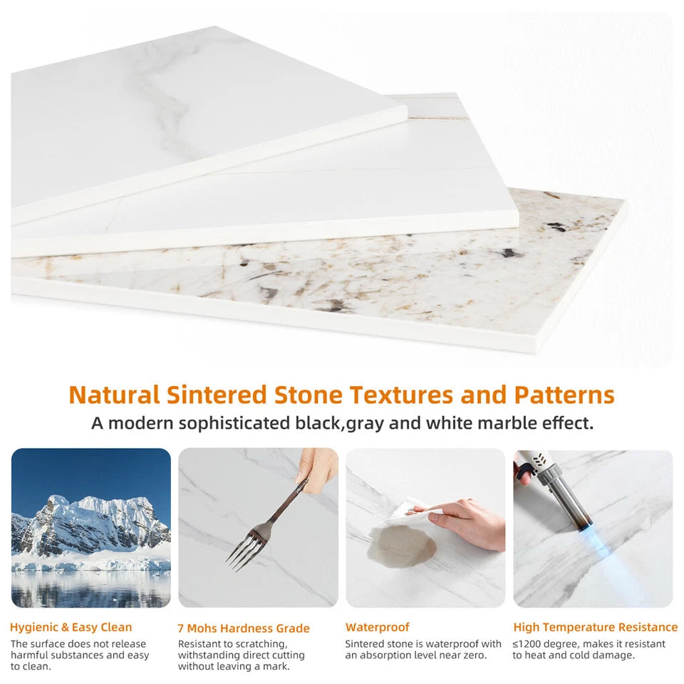 2 Layer Heavy Duty Marble Side Table