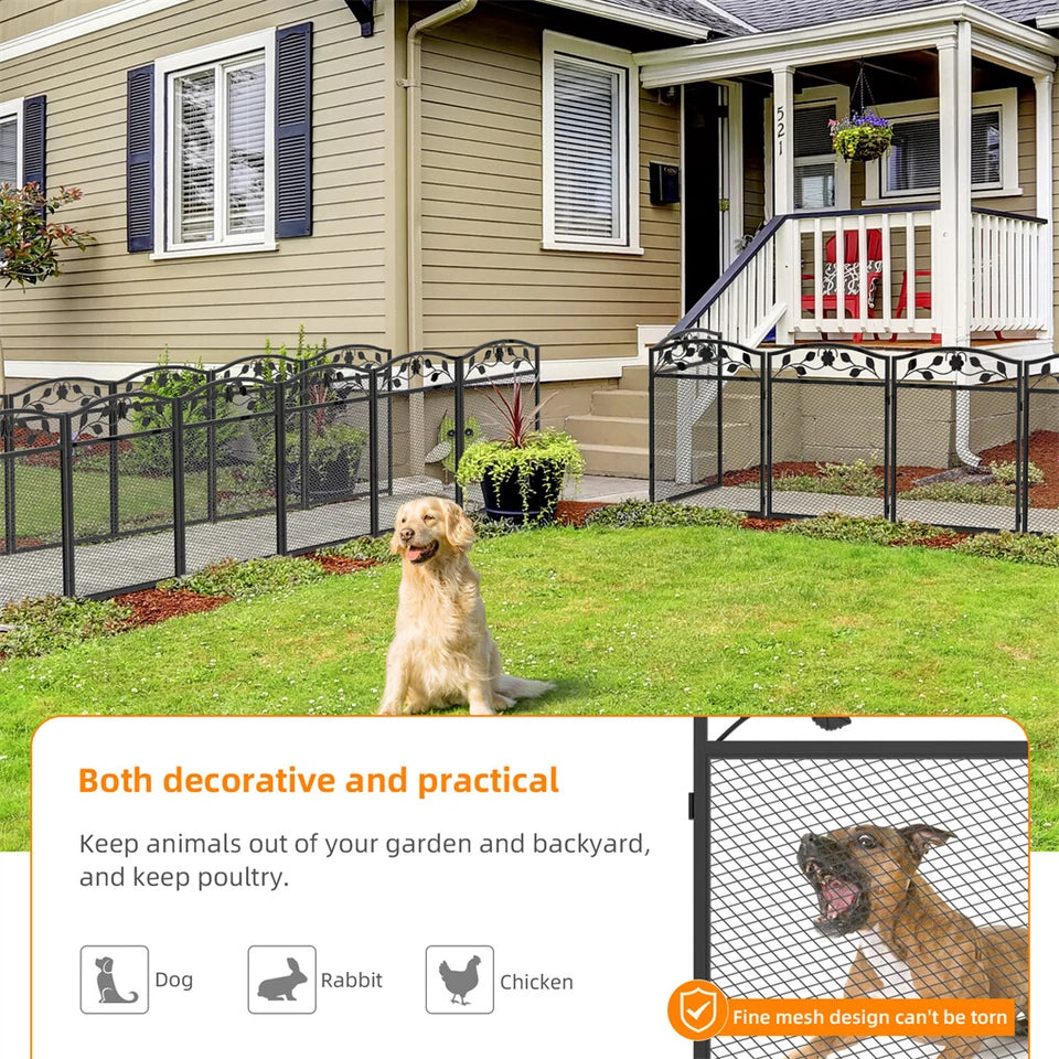 Heavy Duty Foldable Metal Indoor Outdoor Exercise Pet Fence Dog Playpen Kennel
